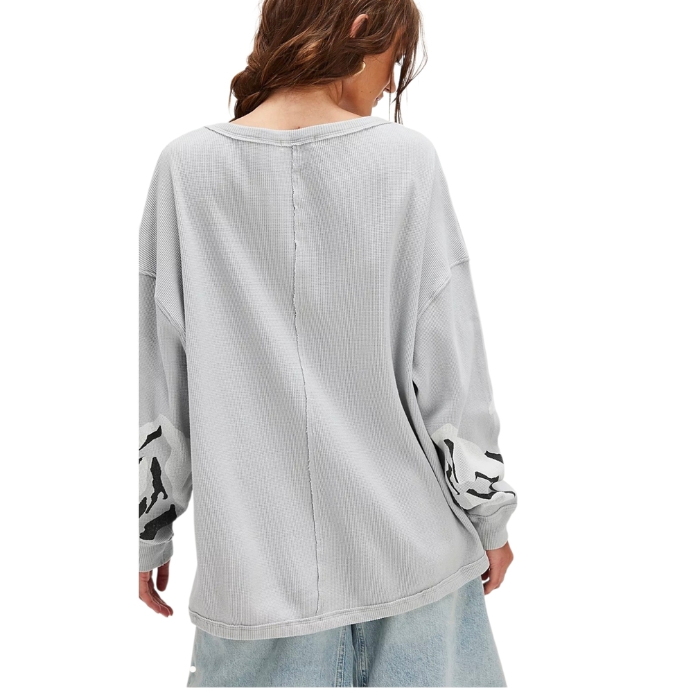 Rag & Bone Powder To The People Thermal Tee Sz S - Picture 4 of 9